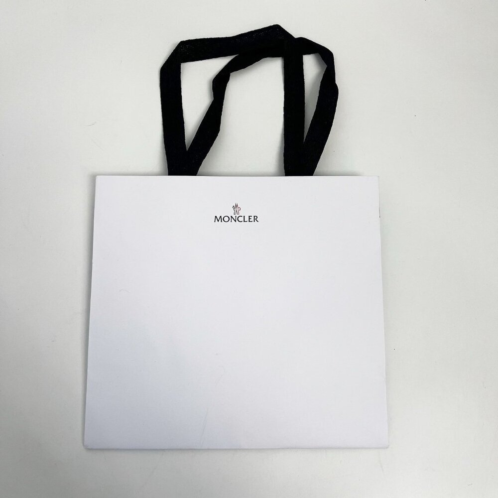 MONCLER WHITE PAPER SHOPPING Gift BAG With Tags - Picture 2 of 11